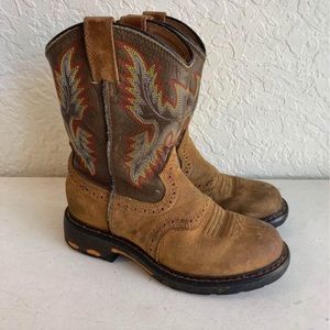 Ariat brown leather cowboy boots